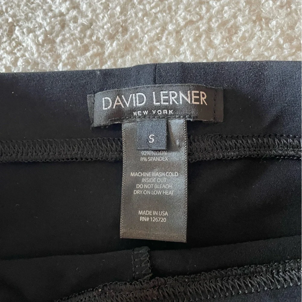 David Lerner Faux Leather Biker Leggings with Ankle Zip  - Women’s Size S - Picture 12 of 13